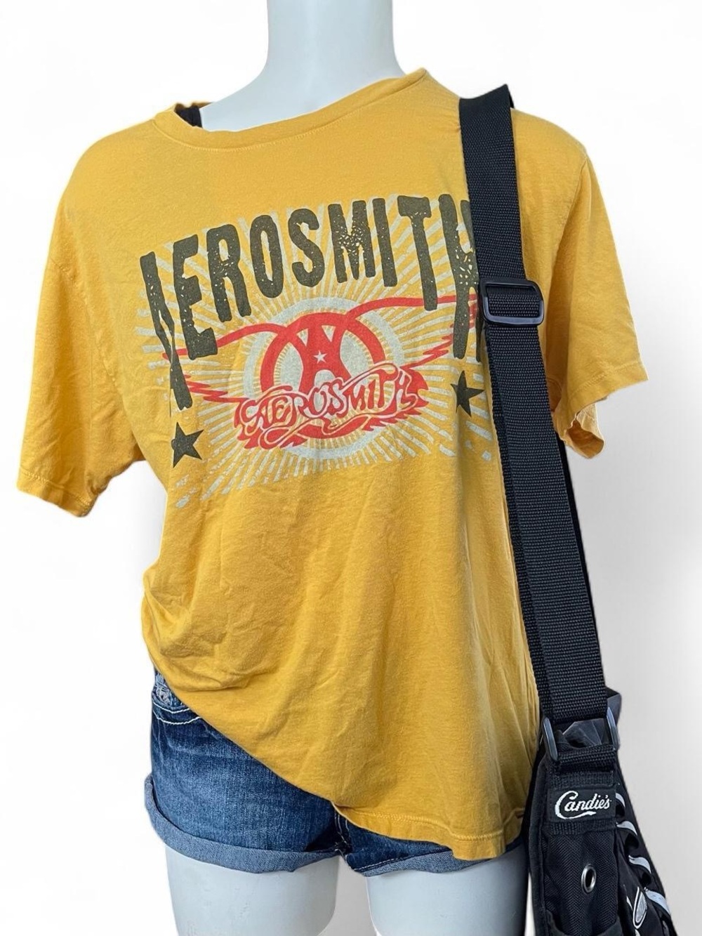 Daydreamer Aerosmith Yellow Graphic Tee